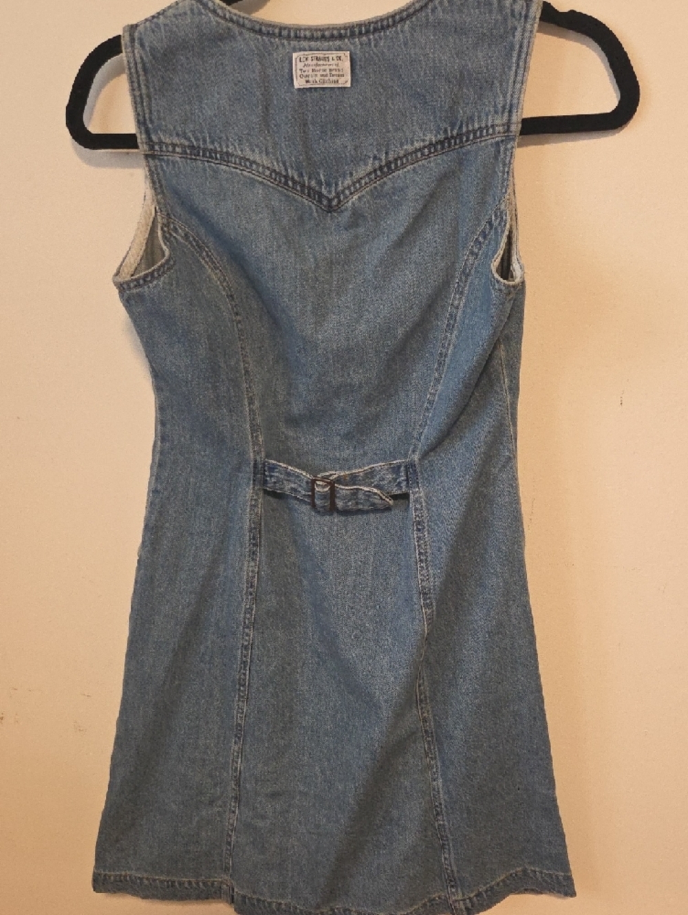 Levi's Light Blue Denim Button-Front Dress - Picture 3 of 4